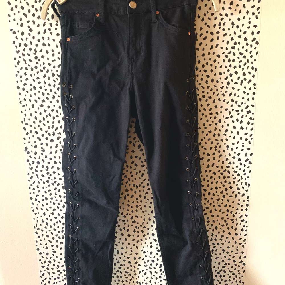 Topshop Jamie Moto Crop Black Jean—25